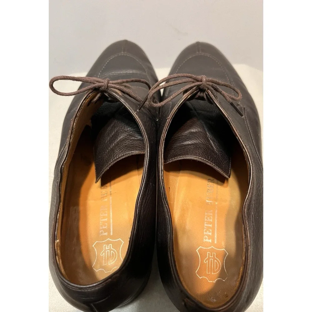 Peter Huber Mens Brown Leather‎ Lace Up Shoes Sz 13M